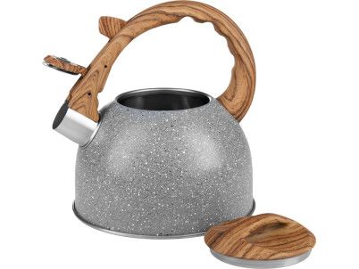 Čajník MagicHome, pískací, šedý, 2500 ml