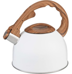 Čajník MagicHome, pískací, biely, 2500 ml