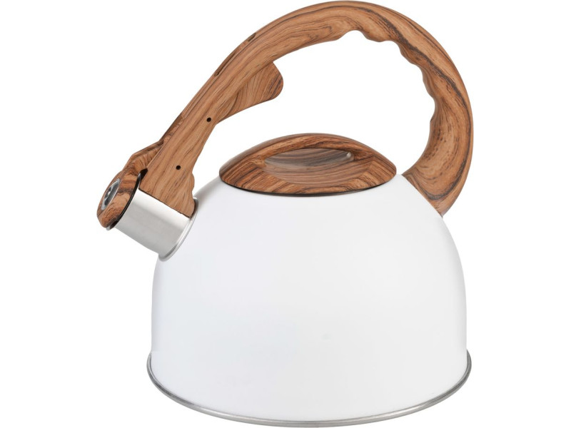 Čajník MagicHome, pískací, biely, 2500 ml