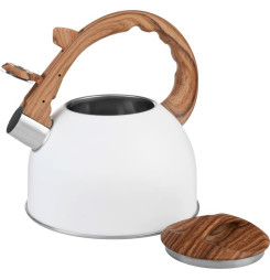 Čajník MagicHome, pískací, biely, 2500 ml
