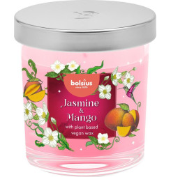 Sviečka Bolsius Floral Fusion Jazmín a Mango, vonná, 80/72 mm, v skle