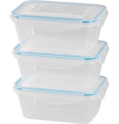 Dóza MagicHome Lunchbox set YH376, obdĺžniková, sada 3 ks, 1000 ml, 189x131x77 mm