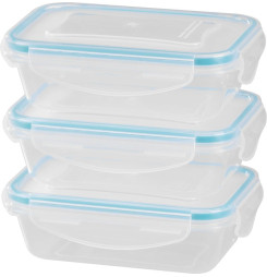 Dóza MagicHome Lunchbox set YH375, obdĺžniková, sada 3 ks, 400 ml, 162x111x51 mm