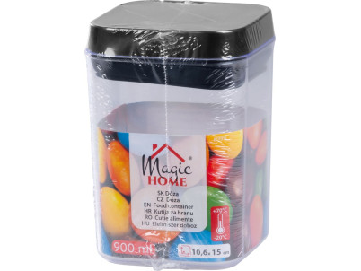 Dóza MagicHome, so silikónovým tesnením, 900 ml, 106x106x150 mm, stohovacia