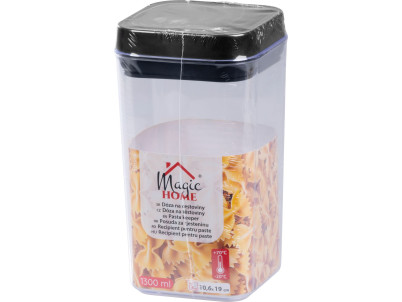 Dóza MagicHome, so silikónovým tesnením, 1300 ml, 106x106x190 mm, stohovacia