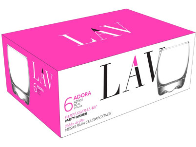 Pohár Adora, LAV, sklenený, na likér/destilát, 80 ml, 49x61 mm, bal. 6 ks Pohár Adora, LAV, sklenený, na likér/destilát, 80 ml, 49x61 mm, bal. 6 ks