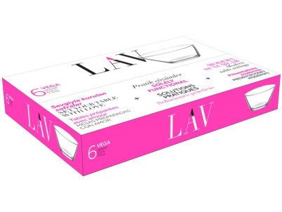 Miska Vega, LAV, sklenená, 215 ml, 105x48 mm, bal. 6 ks Miska Vega, LAV, sklenená, 215 ml, 105x48 mm, bal. 6 ks