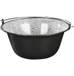 Kotlík MagicHome, na guľáš, 12 lit., 39,8x18 cm, smaltovaný, čierny, bez pokrievky