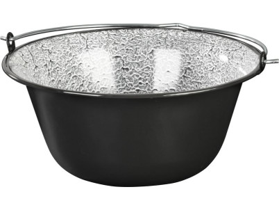 Kotlík MagicHome, na guľáš, 12 lit., 39,8x18 cm, smaltovaný, čierny, bez pokrievky