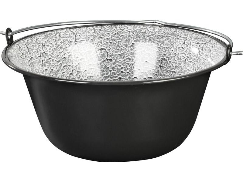 Kotlík MagicHome, na guľáš, 12 lit., 39,8x18 cm, smaltovaný, čierny, bez pokrievky