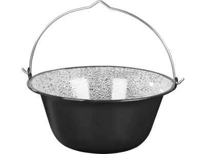 Kotlík MagicHome, na guľáš, 12 lit., 39,8x18 cm, smaltovaný, čierny, bez pokrievky