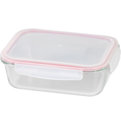 Dóza MagicHome, obdĺžniková, 1500 ml, s vekom, Clip, sklenená