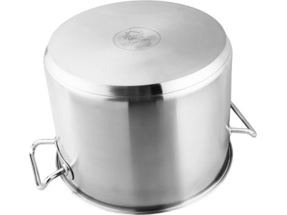 Hrniec MagicHome Chloe, 30 cm, 15 lit., so sklenenou pokrievkou, nerez