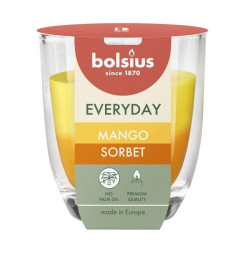 Sviečka Bolsius Everyday, mangový sorbet, 80x70 mm, v skle