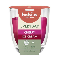 Sviečka Bolsius Everyday, čerešňová zmrzlina, 80x70 mm, v skle