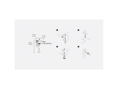 BENQ WiT, Stolová svorka, biela