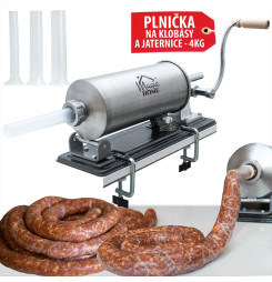 Plnička MagicHome SM208, na klobásy a jaternice, horizontálna, 4 kg, ručná