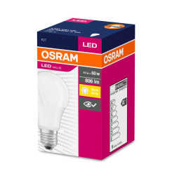 Žiarovka OSRAM® LED FR 060 (ean6842) non-dim, 8W/827 E27 2700K Value CLASSIC A