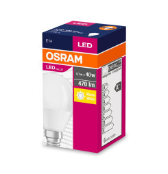 Žiarovka OSRAM® LED FR 040 (ean7898) non-dim, 4,9W/827 E14 2700K Value CLASSIC P