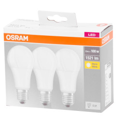 Žiarovka OSRAM® BASIC LED FR 100 (ean 9412) non-dim 13W/827 E27 2700K MULTIPACK, Star Classic A