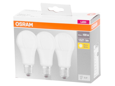Žiarovka OSRAM® BASIC LED FR 100 (ean 9412) non-dim 13W/827 E27 2700K MULTIPACK, Star Classic A Žiarovka OSRAM® BASIC LED FR 100 (ean 9412) non-dim 13W/827 E27 2700K MULTIPACK, Star Classic A