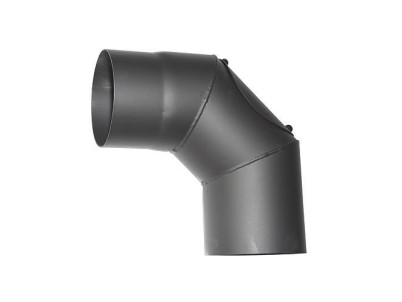 Koleno HS.CO 090/180/2,0 mm, s čistiacim otvorom, dymovod, dymové kominové koleno na spájanie rúr dymovodu