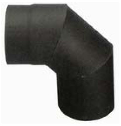 Koleno HS 090/180/2,0 mm, dymovod, dymové kominové koleno na spájanie rúr dymovodu