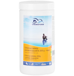 Tablety Chemoform 5601, 200 g, chlórové, pomalorozpustné, bal. 1 kg