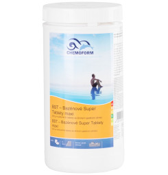Tablety Chemoform 7601, 200 g, multifunkčné, pomalorozpustné, bal. 1 kg