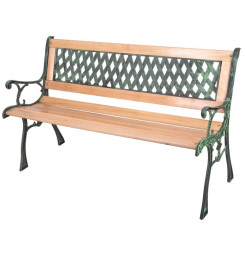 Lavička GODIVA, záhradná, drevo/plast, 122x54x73 cm