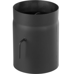 Rúra HS K0250/120/1,5 mm, s klapkou, krátke ťahlo, dymovod, oceľová hrubostenná dymová rúra