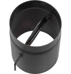 Rúra HS K0250/120/1,5 mm, s klapkou, krátke ťahlo, dymovod, oceľová hrubostenná dymová rúra