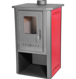 Kachle Thalia Pella, červené, 5,4 kW, 85 cm