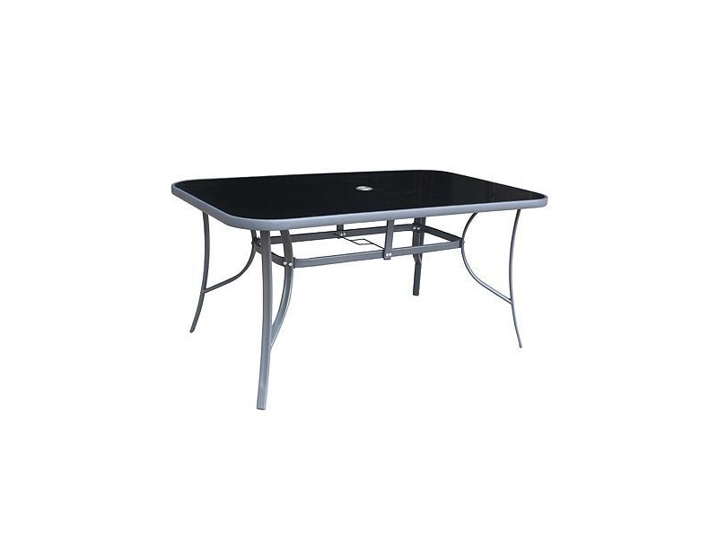 Stôl LEQ GREGORY Moonstone, sklo 5 mm, 150x90x70 cm