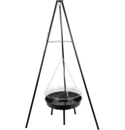 Gril Strend Pro Bavarian, BBQ, na drevené uhlie, nastaviteľná gril.výška 320-660/1500 mm