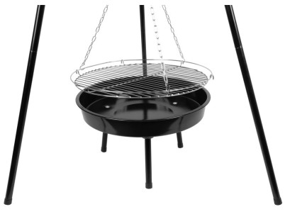 Gril Strend Pro Bavarian, BBQ, na drevené uhlie, nastaviteľná gril.výška 320-660/1500 mm