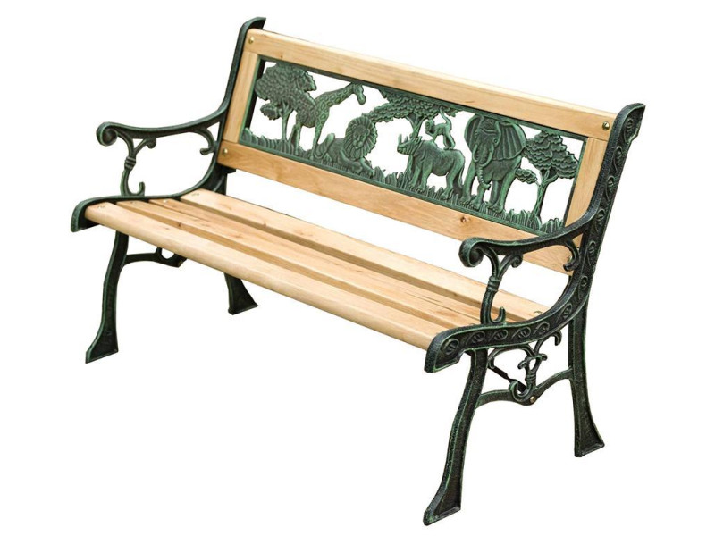 Lavička záhradná MINI JUMANJI, kov/drevo, malá, 82 x 39 x 50 cm Lavička záhradná MINI JUMANJI, kov/drevo, malá, 82 x 39 x 50 cm