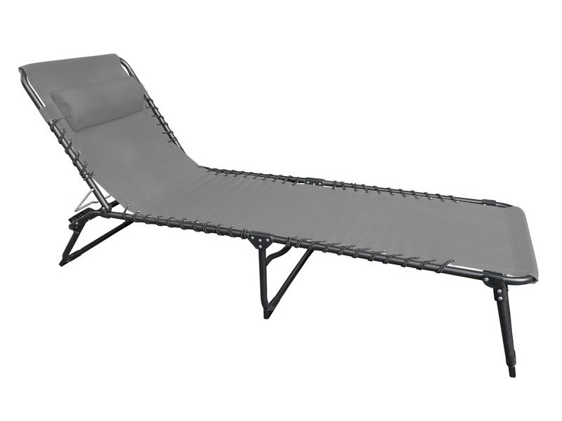 Lehátko VERACRUZ, sivé, polohovateľné, 190x58x28 cm Lehátko VERACRUZ, sivé, polohovateľné, 190x58x28 cm