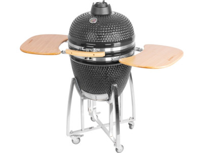 Gril Strend Pro Kamado Egg 21", priemer 46,7 cm, gril výška 91 cm, čierny, 130x73x122 cm Gril Strend Pro Kamado Egg 21", priemer 46,7 cm, gril výška 91 cm, čierny, 130x73x122 cm