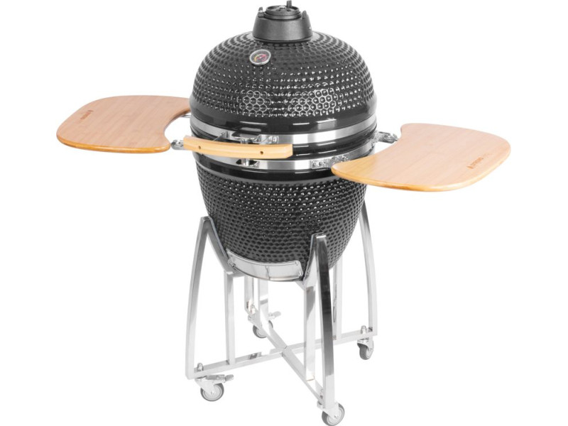 Gril Strend Pro Kamado Egg 21", priemer 46,7 cm, gril výška 91 cm, čierny, 130x73x122 cm Gril Strend Pro Kamado Egg 21", priemer 46,7 cm, gril výška 91 cm, čierny, 130x73x122 cm