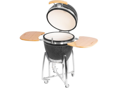 Gril Strend Pro Kamado Egg 21", priemer 46,7 cm, gril výška 91 cm, čierny, 130x73x122 cm Gril Strend Pro Kamado Egg 21", priemer 46,7 cm, gril výška 91 cm, čierny, 130x73x122 cm