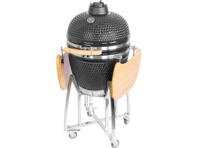 Gril Strend Pro Kamado Egg 21", priemer 46,7 cm, gril výška 91 cm, čierny, 130x73x122 cm Gril Strend Pro Kamado Egg 21", priemer 46,7 cm, gril výška 91 cm, čierny, 130x73x122 cm