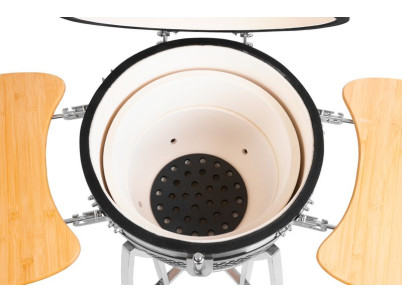 Gril Strend Pro Kamado Egg 21", priemer 46,7 cm, gril výška 91 cm, čierny, 130x73x122 cm Gril Strend Pro Kamado Egg 21", priemer 46,7 cm, gril výška 91 cm, čierny, 130x73x122 cm