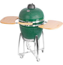 Gril Strend Pro Kamado Egg 21", priemer 46,7 cm, gril výška 91 cm, zelený, 130x73x122 cm