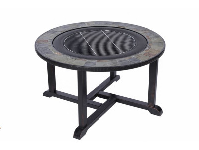 Gril a Ohnisko Strend Pro Grill, kovové, 4 stoličky, 3 v 1, 105x75 cm, uhlie, záhradné