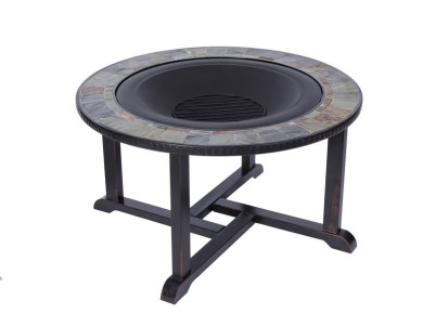 Gril a Ohnisko Strend Pro Grill, kovové, 4 stoličky, 3 v 1, 105x75 cm, uhlie, záhradné