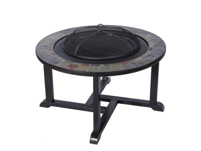 Gril a Ohnisko Strend Pro Grill, kovové, 4 stoličky, 3 v 1, 105x75 cm, uhlie, záhradné