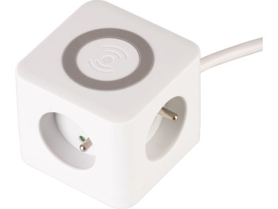 Kábel Strend Pro, predlžovací, tvar kocka, USB-C + A, bezdrôtové nabíjanie, 1,4 m, Wireless Kábel Strend Pro, predlžovací, tvar kocka, USB-C + A, bezdrôtové nabíjanie, 1,4 m, Wireless