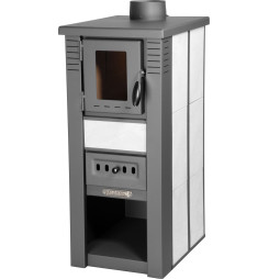 Kachle Pro LAVA Ceramic, biele, 6,5 kW, 120 mm