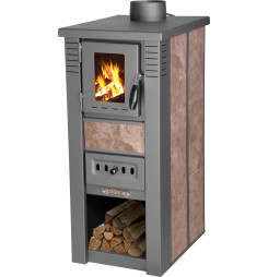 Kachle Pro LAVA Ceramic, mocca, 6,5 kW, 120 mm